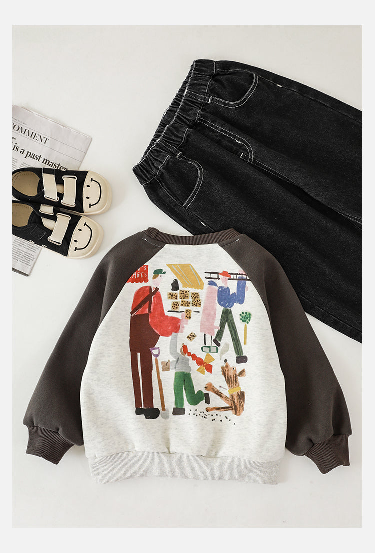 Story Time Dog Fleece Sweatshirt