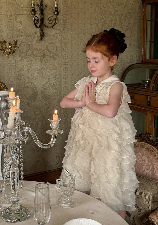 Pearl Ruffle Sonata Dress