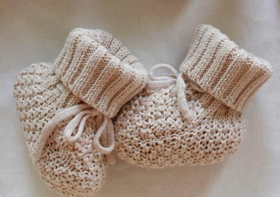 Cozy Speckle Knit Booties