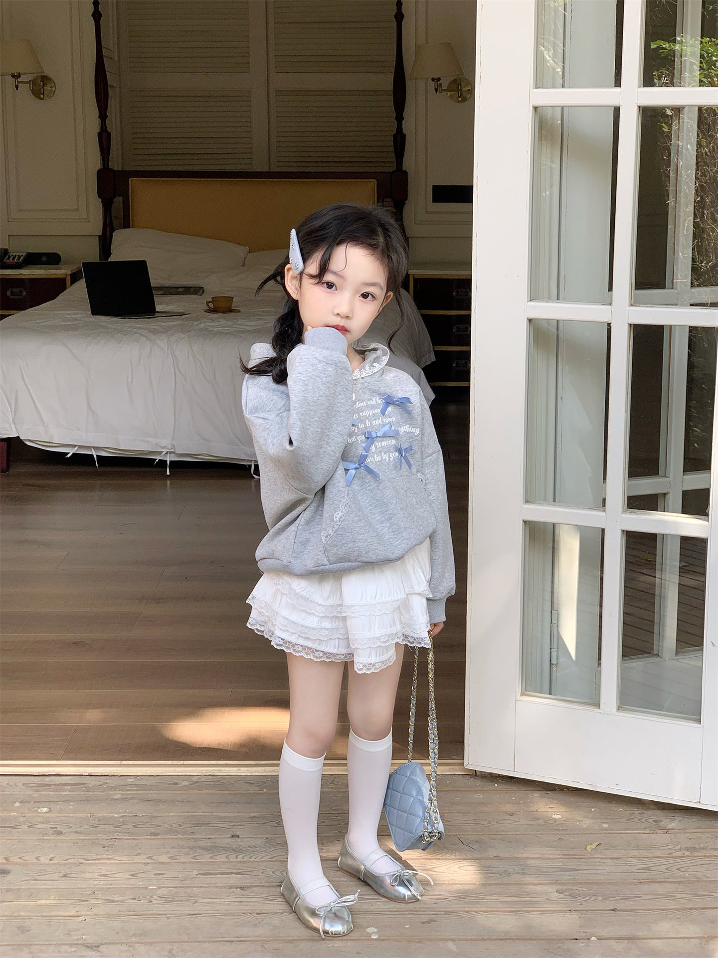 Blue Bow Dream Hoodie