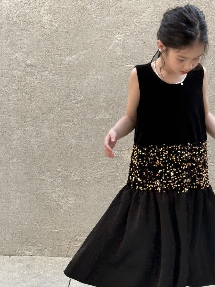 Midnight Noir Velvet Dress