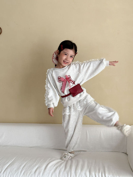 Bow & Lace Charm Set