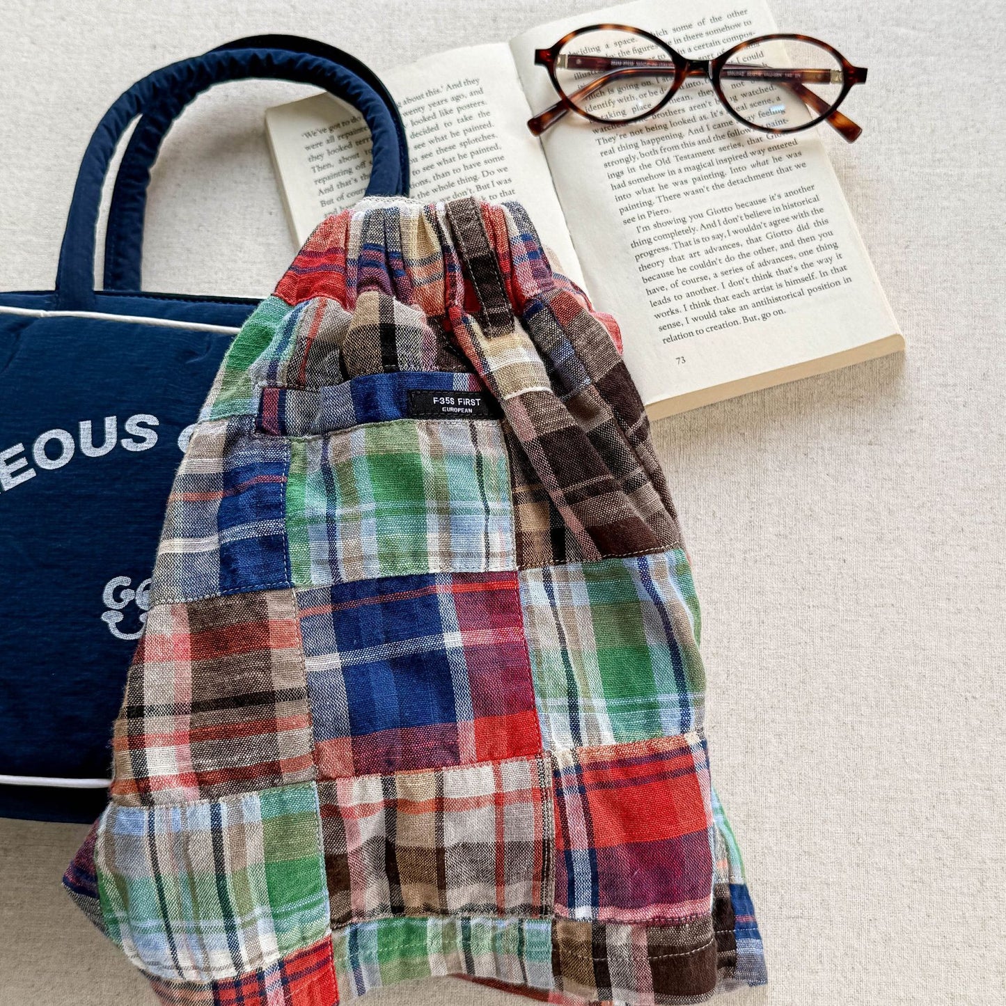 Patchwork Plaid Shorts