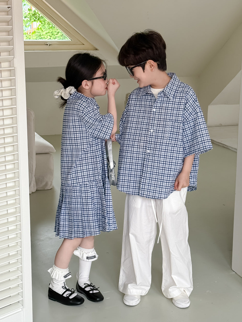 Classic Gingham Short Sleeve Shirt