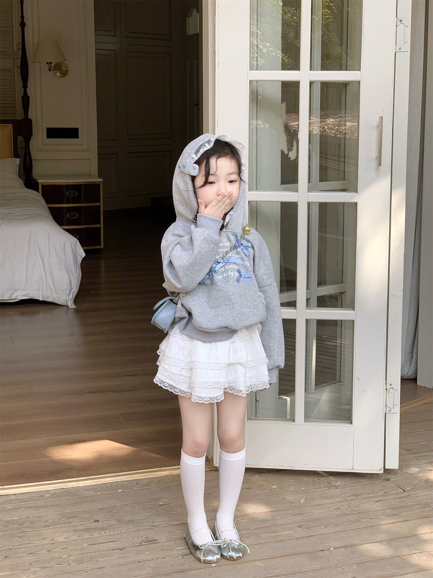 Blue Bow Dream Hoodie