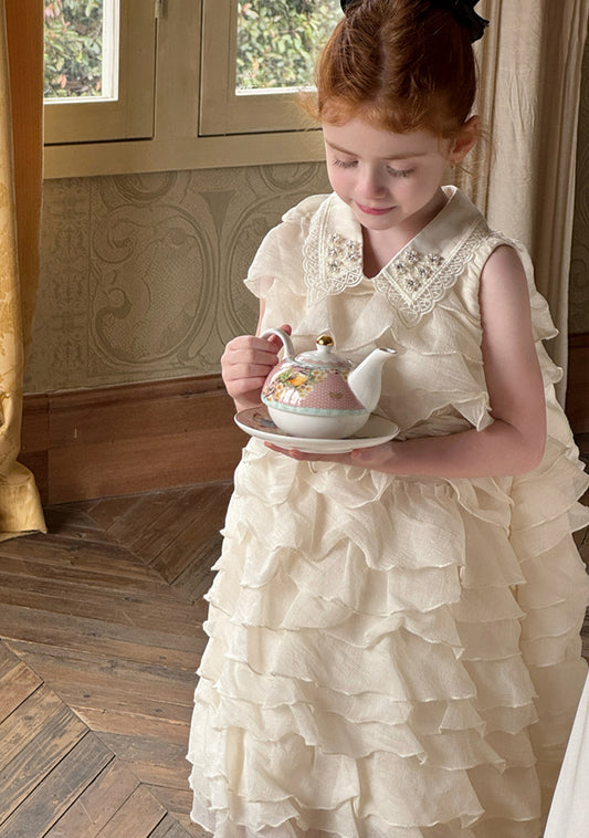 Pearl Ruffle Sonata Dress