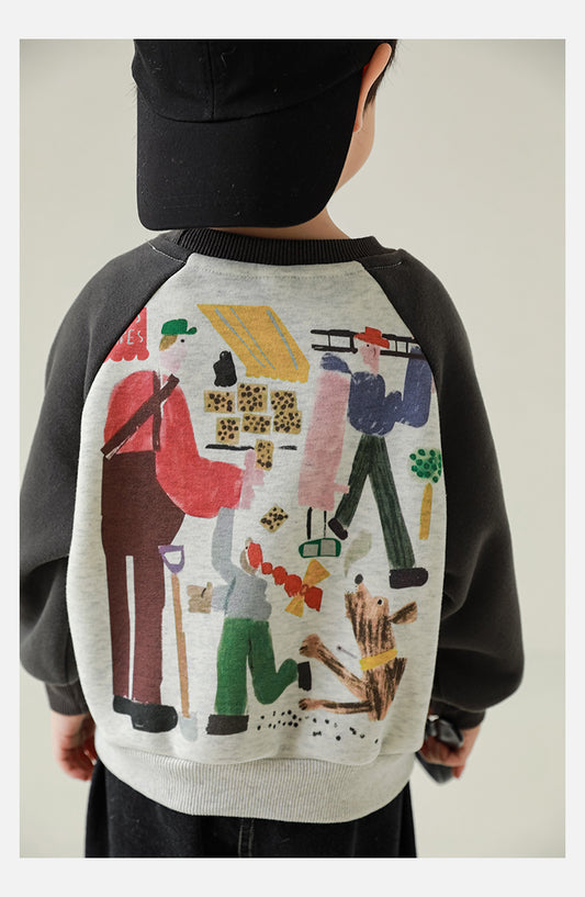 Story Time Dog Fleece Sweatshirt