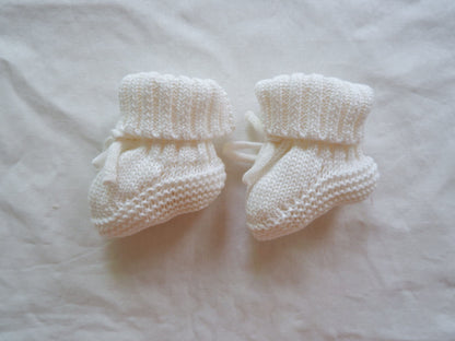Cozy Speckle Knit Booties