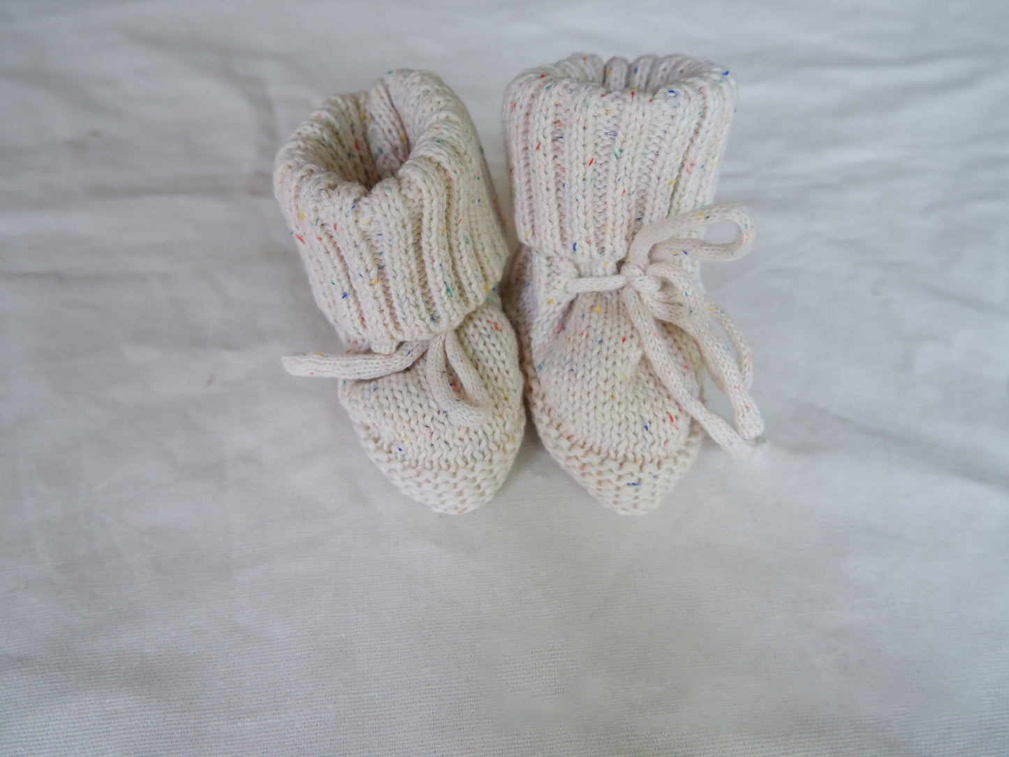 Cozy Speckle Knit Booties