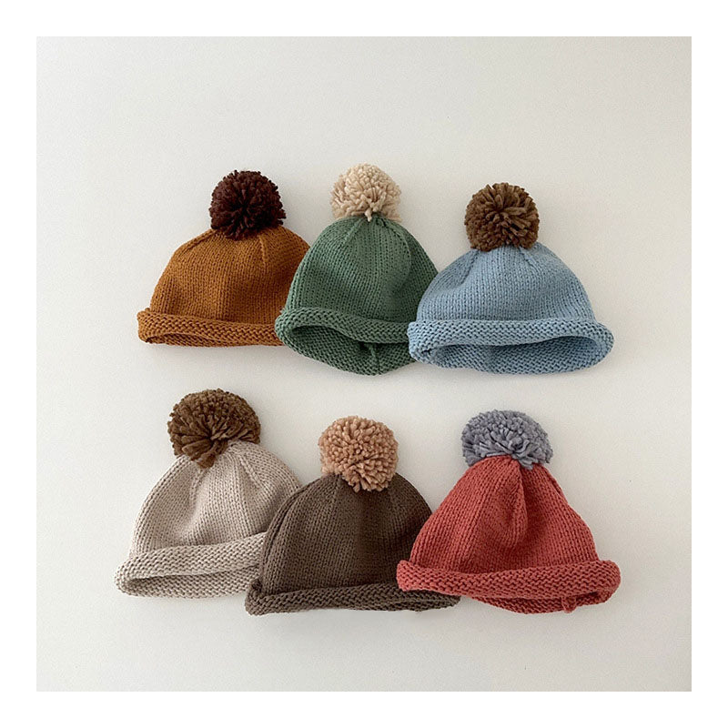 Cozy Pom-Pom Knit Hat (7 Colors)
