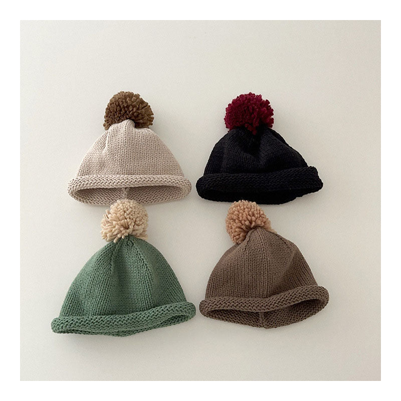 Cozy Pom-Pom Knit Hat (7 Colors)