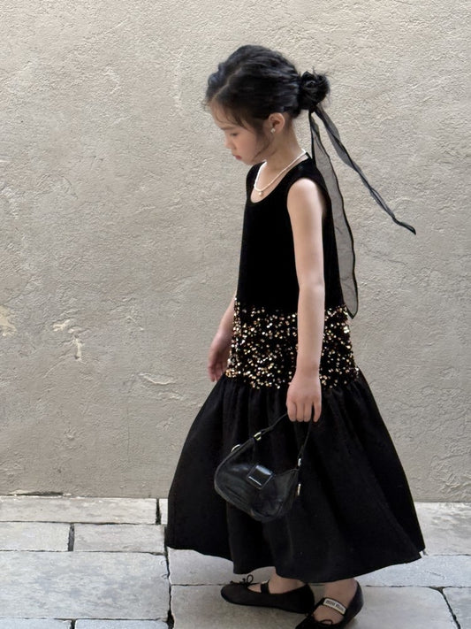 Midnight Noir Velvet Dress