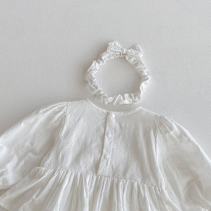 Whisper Lace Embroidered Romper