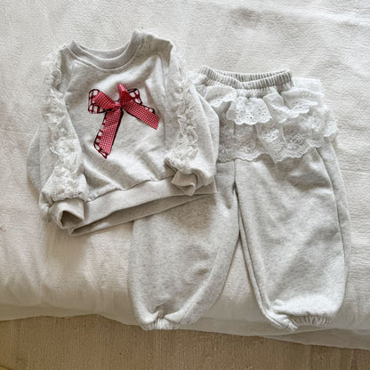 Bow & Lace Charm Set